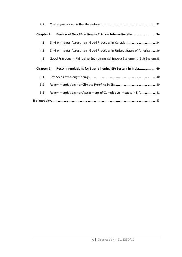 Dissertation environmental law review