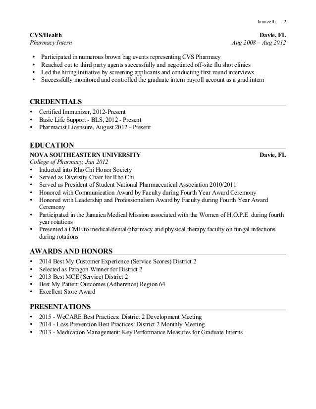 Cvs Internship Remar