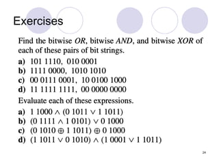 24
Exercises
 