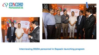 Interviewing DGDA personnel in Dapazin launching program
 