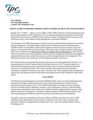 B Gouin CMPE Press Release PDF