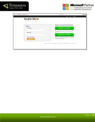 P a g e | 13
www.trimantra.com
 