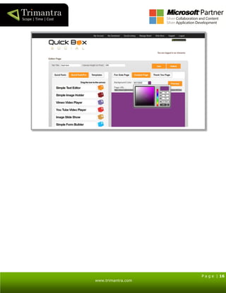 P a g e | 16
www.trimantra.com
 