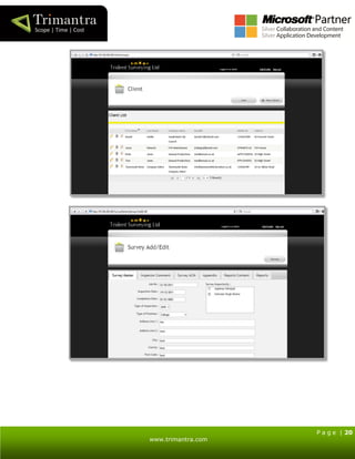 P a g e | 20
www.trimantra.com
 