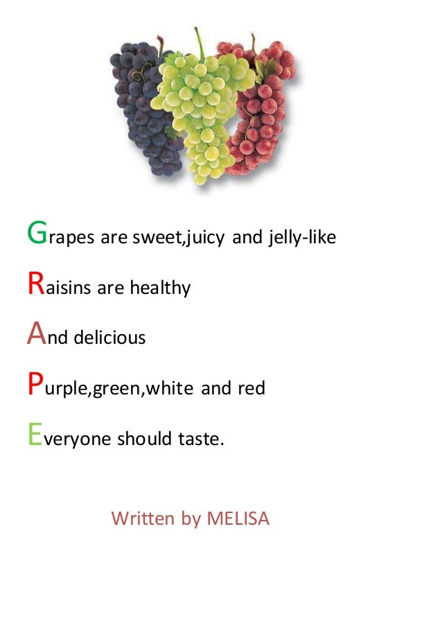 Acrostic Poems About Healthy Food Acrostic Poems About Healthy Food