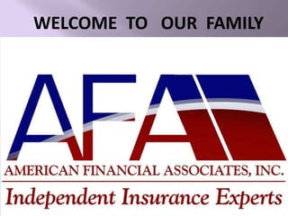 WELCOME TO OUR FAMILY
 