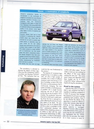 Automtive Logistics nissan project1 | PDF