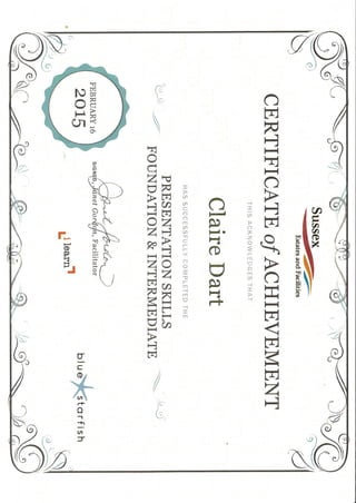 Presentation Skills Certificate