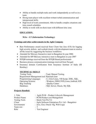 Software Test Engineer with 3.6 years of experience