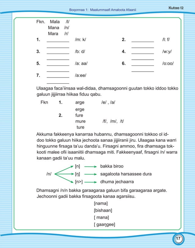 Afaan Oromoo Grade 12 Student Guides Pdf