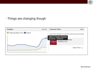 @mhames
• Things are changing though
 