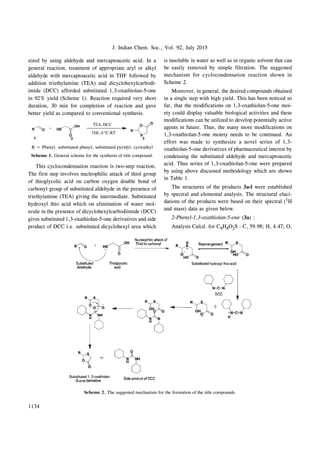 A facile and one pot highly efficient synthesis of 1,3-oxathiolan-5-one ...
