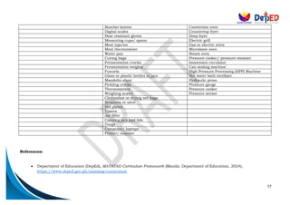 Agrifishery and arts_FOOD PROCESSING module | PDF