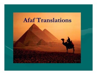 Afaf Translations
 