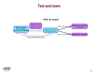 Test and learn
37
 