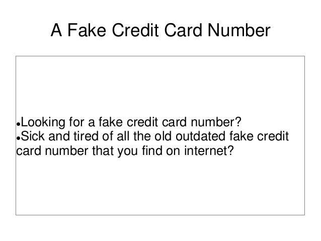 Gone Viral! The Craziest Fake Credit Card Numbers That (Reportedly) Worked In 2017 - bwygr2p