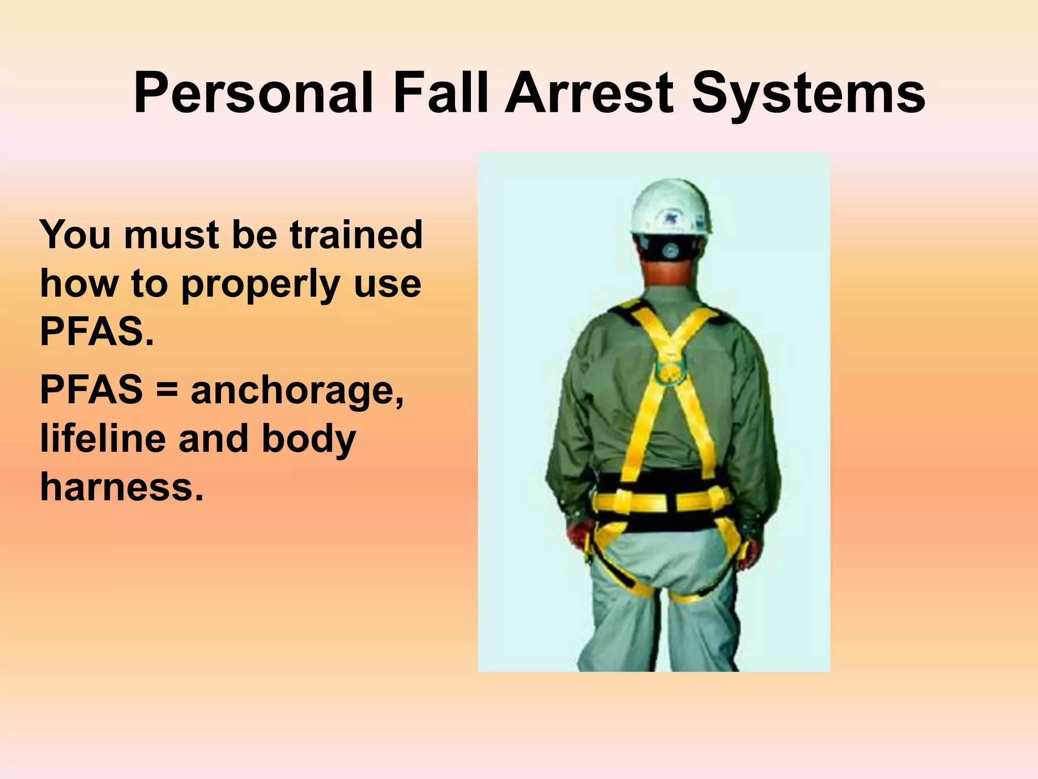 A fall protection | PPT