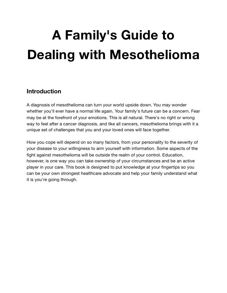 is mesothelioma cancer bad