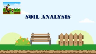Lessons on Soil Analysis, soil sampling and others | PPTX