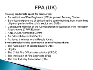 Active and passive fire protection system | PPTX
