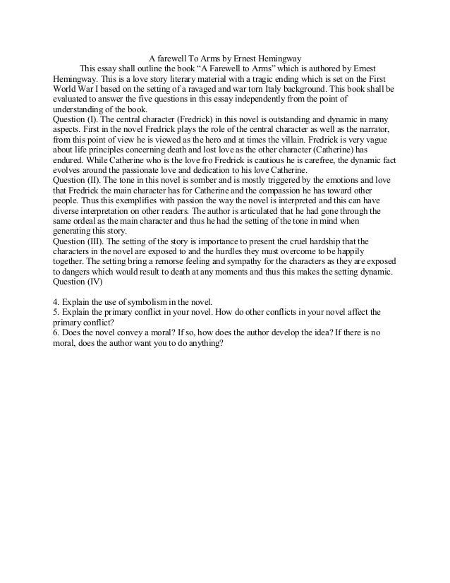 hemingway essays