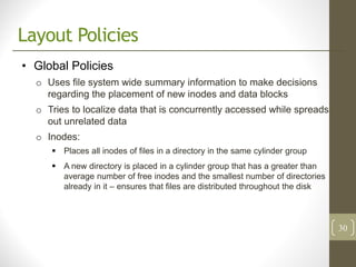 A fast file system for unix presentation by parang saraf (cs5204 VT) | PDF