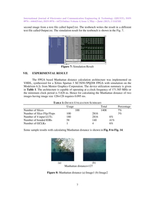 A fast fpga based architecture for measuring the distance between | PDF