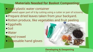 Comprehensive Guide to Basket Composting and Waste Types for Grade 7 ...