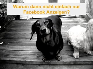Warum dann nicht einfach nur 
Facebook Anzeigen? 
 