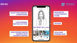 LENA GMEINER
Instagram: mrs_stylena
BACHELOR IN MEDIA MANAGEMENT
& WERBEPSYCHOLOGIE
LEITUNG PERFORMANCE
MARKETING BEI JUST...