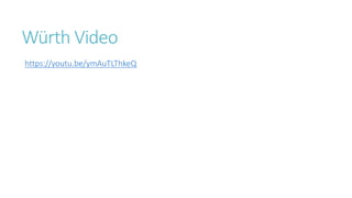 Würth Video
https://youtu.be/ymAuTLThkeQ
 