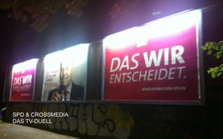 CROSSMEDIA für
SPD & CROSSMEDIA
DAS TV-DUELL
 
