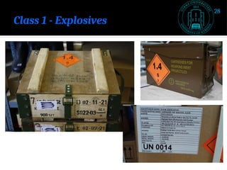 Class 1 - Explosives
28
 