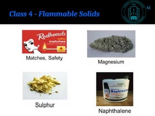 Class 4 - Flammable Solids
61
 