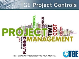 TGE
TGE – BRINGING PREDICTABILITY TO YOUR PROJECTS.
 