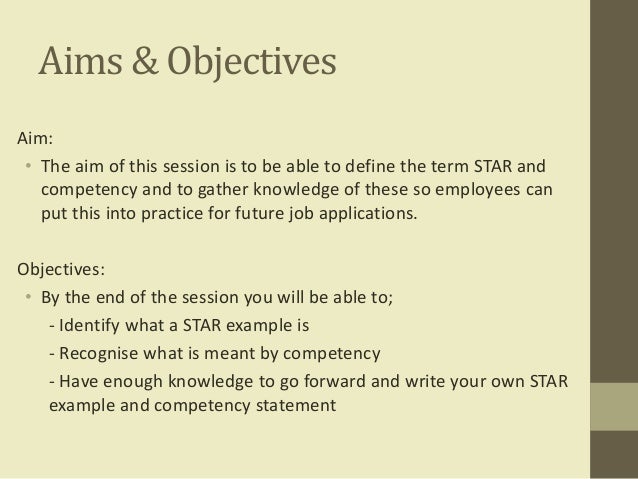 star competency examples
