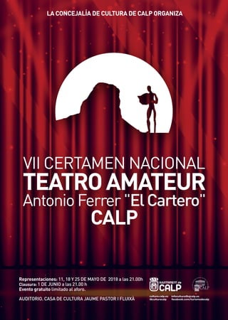 VII Certamen Nacional Teatro Amateur Antonio Ferrer "El Cartero"