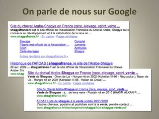 On parle de nous sur Google