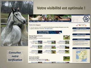 Votre visibilité est optimale !Consultez notretarification