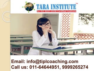 Email: info@tiplcoaching.com
Call us: 011-64644951, 9999265274
 