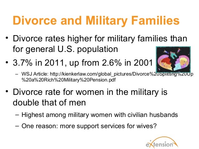 divorce rate in military
