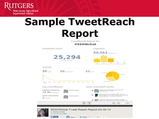 Sample TweetReach Report  