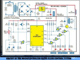 Page 7
circuit of the microcontroller-based flush control system.
 