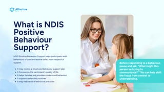 Restrictive Practices and NDIS Positive Behaviour Support: What ...