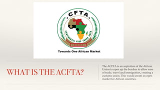 The African Continental Trade Area | PDF