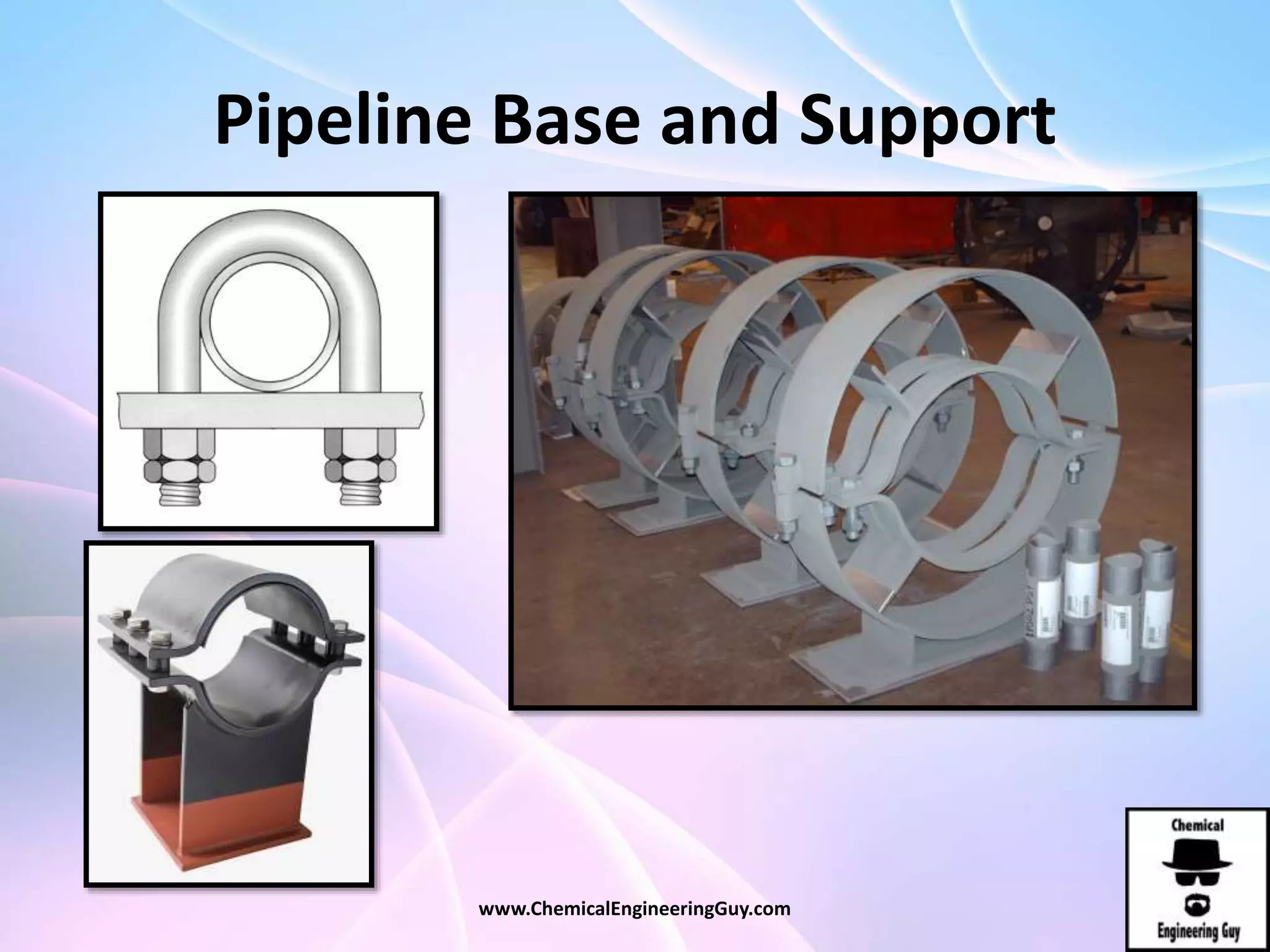 Pipeline Base and Support
www.ChemicalEngineeringGuy.com
 