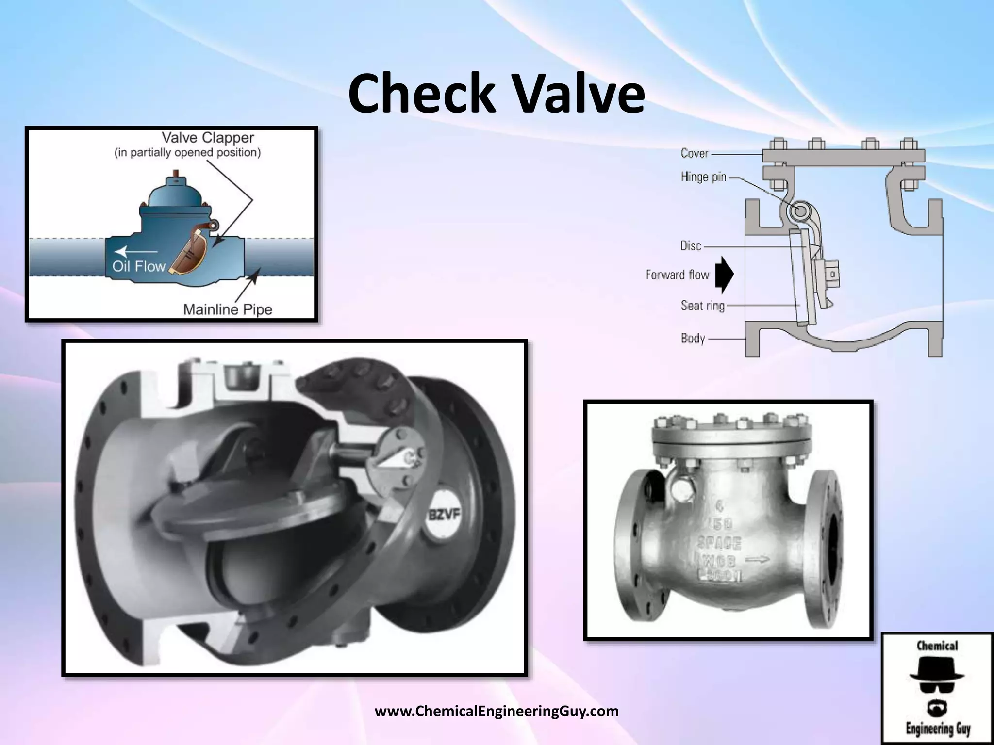 Check Valve
www.ChemicalEngineeringGuy.com
 