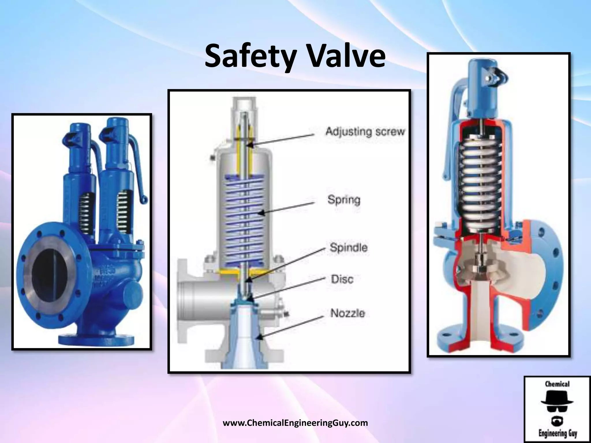 Safety Valve
www.ChemicalEngineeringGuy.com
 