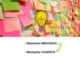 Momento INDIVIDUAL
Momento COLETIVO
 