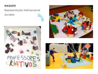 MAQUETE
Representação tridimensional
da ideia
 